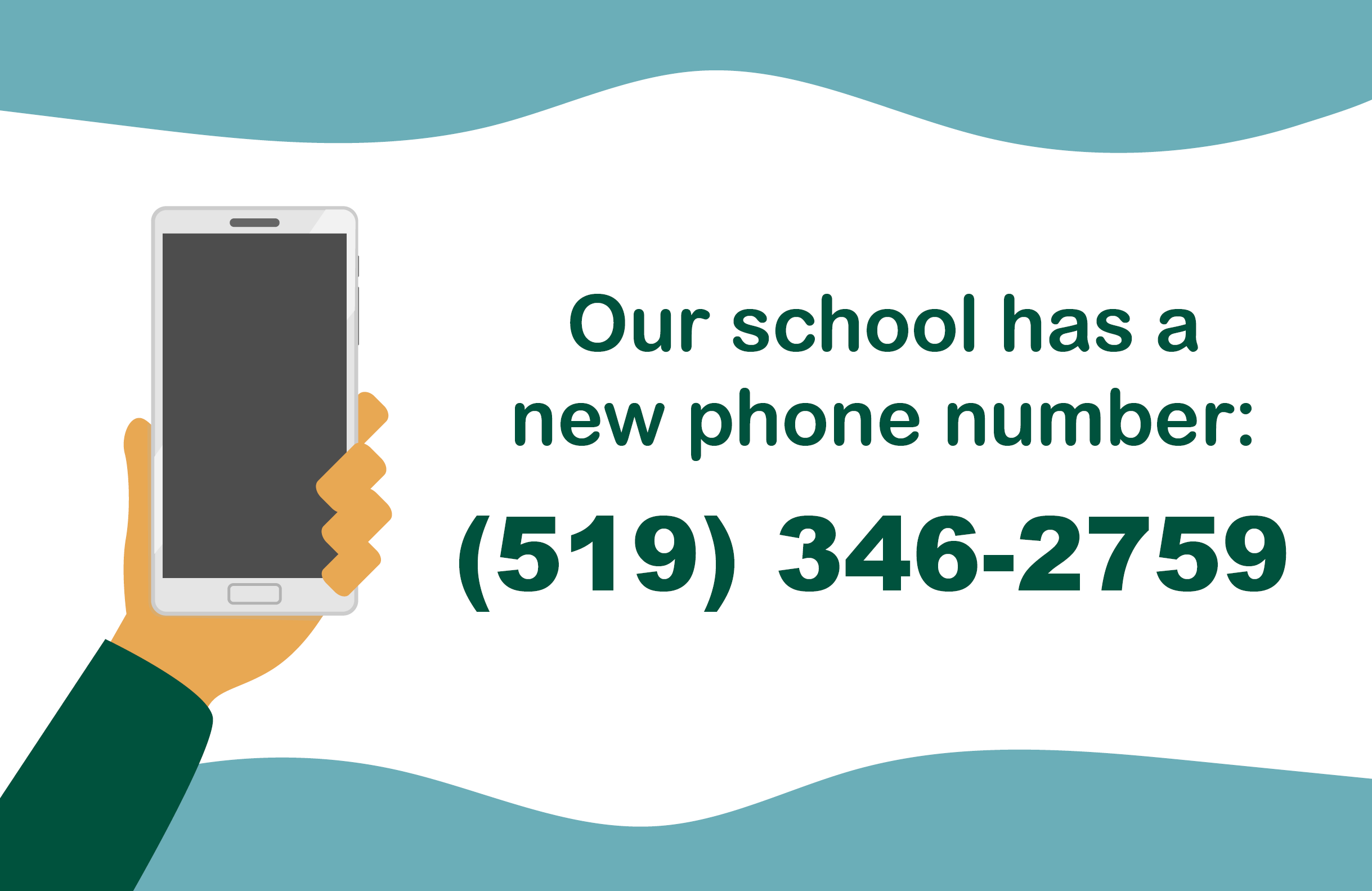 Grand Bend PS has a new number