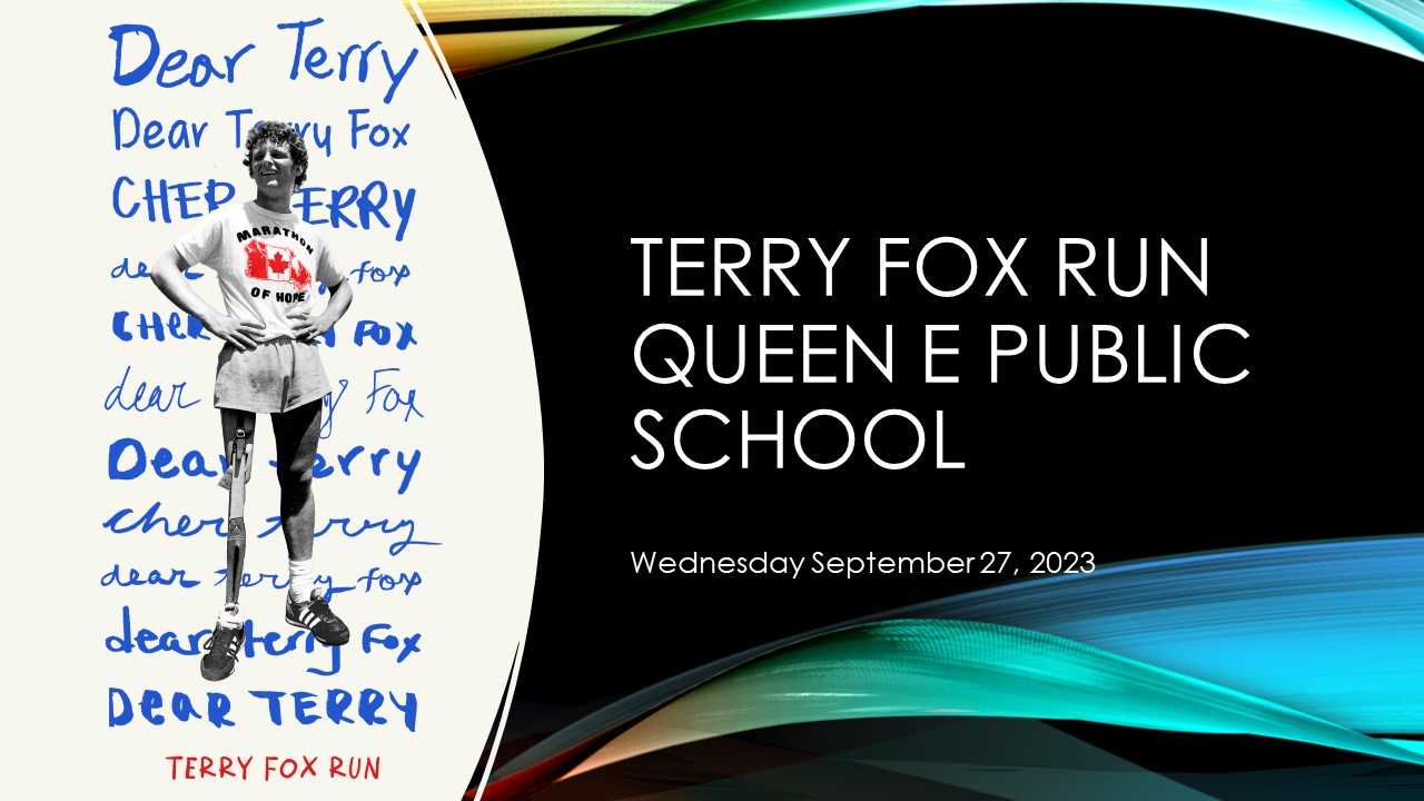 Terry Fox Run Wed. Sept. 27, 2023