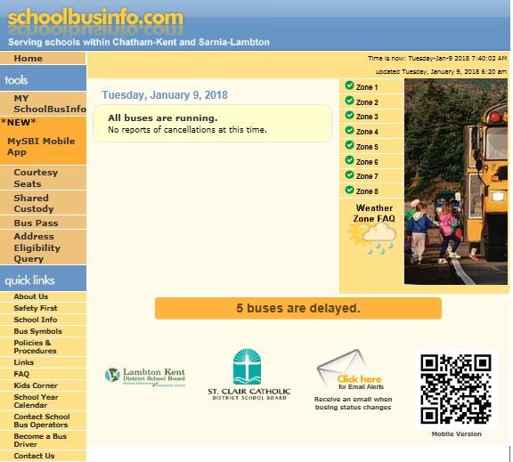 Get the School Bus Info app